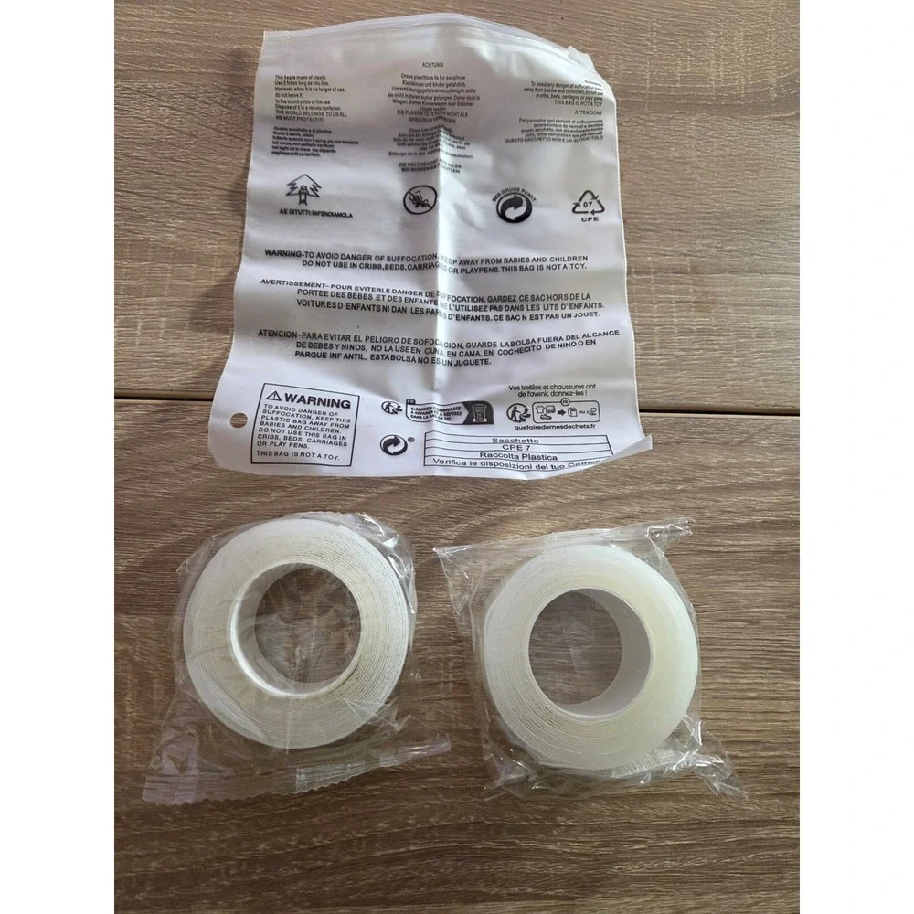 Deco Double Sided Adhesive Tape Rolls Clear‎ 2 Pack New (20' total)